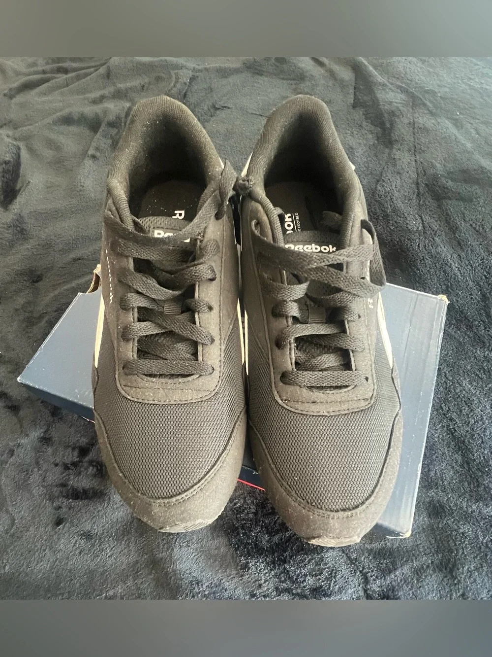 Reebok Women’s Black and White Retro Runner Sneakers